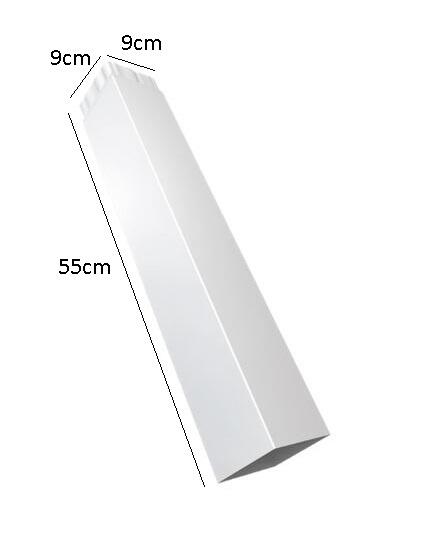 Rúra 50 cm biela,3