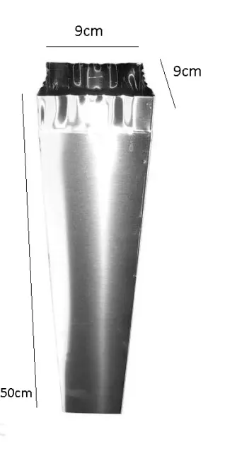 Rúrka 50 cm inox,3