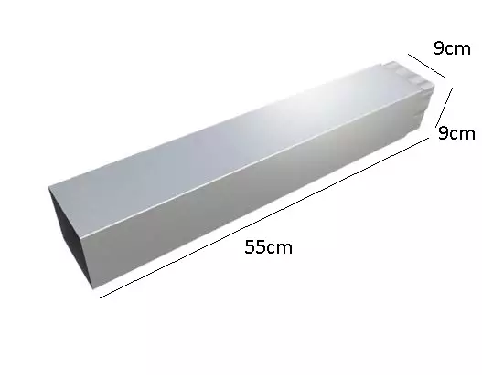 Rúrka 28CM šedá