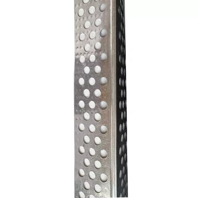 Perforovaná hliníková rohová lišta 2,5 m 0,4 mm