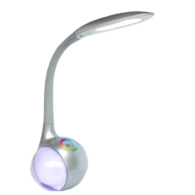 Kancelárska lampa Celebes LED strieborná,2