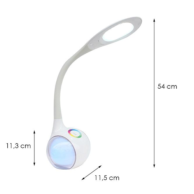 Kancelárska lampa Celebes LED biela