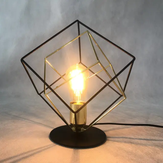 Stolná lampa Alambre 5450 čierna/zlatá LB1,2