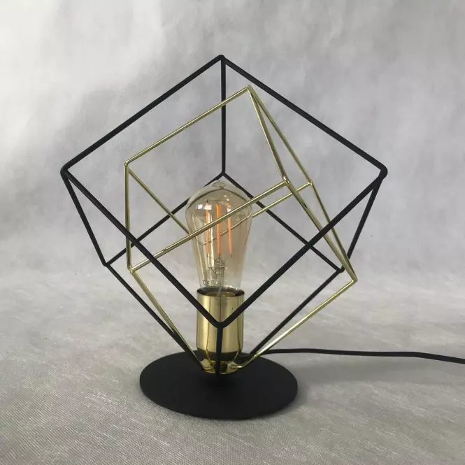 Stolná lampa Alambre 5450 čierna/zlatá LB1