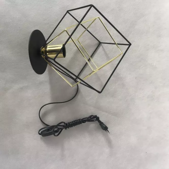 Stolná lampa Alambre 5450 čierna/zlatá LB1