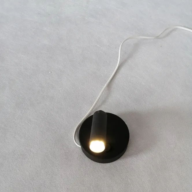 Nástenné bodové svietidlo Enzo 4237 Black K1