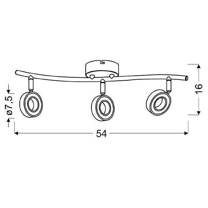 Luster Vinola 93-65957 Led Chrom Ls3