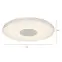 Stropné svietidlo prisadené 49336-16R 16W 4000K PL1,7