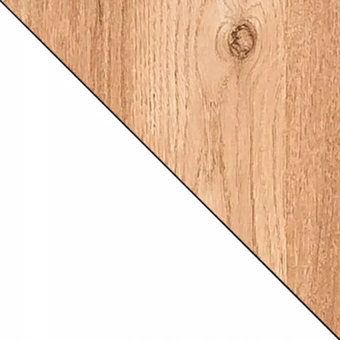 Nočný stolík Lorento 12 brilantná biela/dub nash