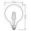 Žiarovka LED OSRAM G125 E27 6,5W 2700K,3