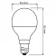 Žiarovka LED OSRAM P40 E14 4,9W 2700K,3
