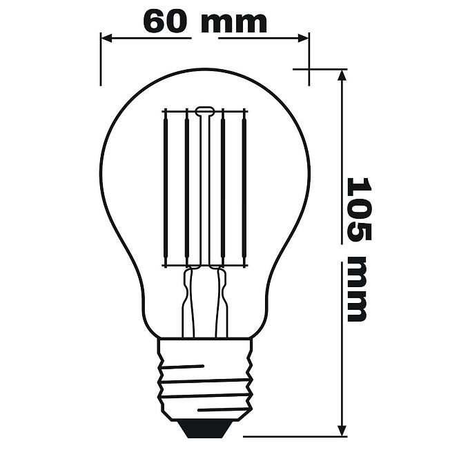 Žiarovka LED OSRAM FIL A60 E27 11W 4000K