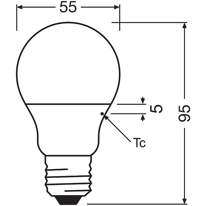 Žiarovka LED OSRAM A40 E27 4,9W 4000K