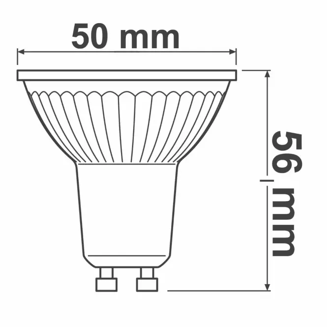 Žiarovka LED OSRAM GU10 4,3W 2700K