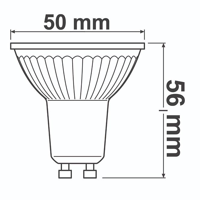 Žiarovka LED OSRAM GU10 4,3W 2700K