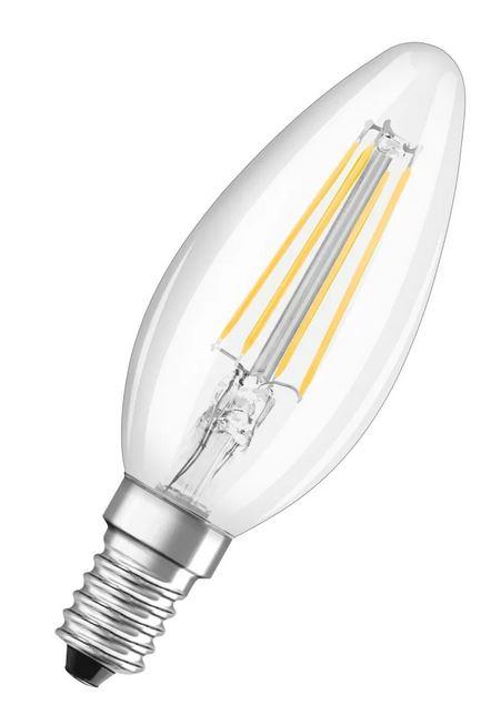 Žiarovka LED OSRAM FIL E14 B35 4W 4000K 2ks