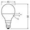 Žiarovka LED Osram E14 P45 4,9W 2700K 2 ks,3