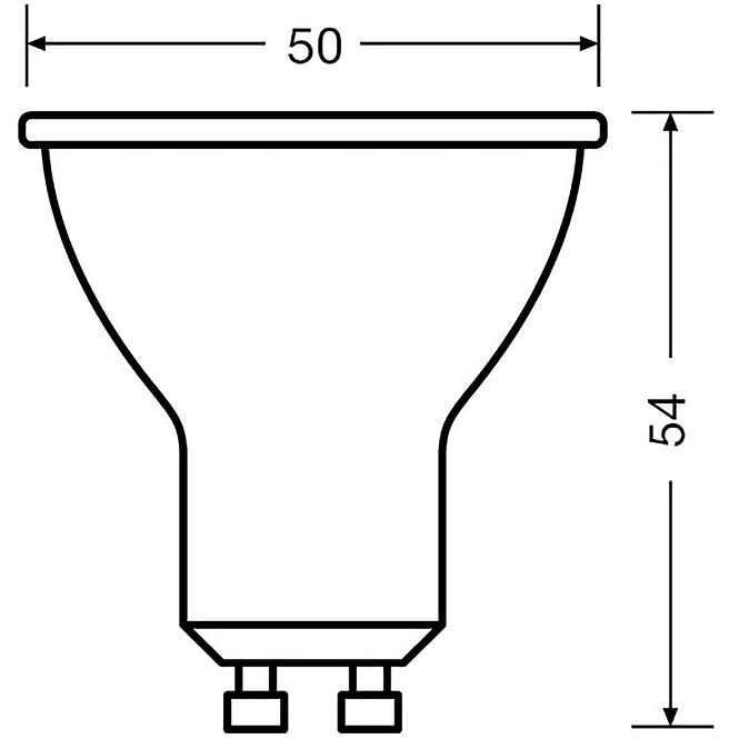 Žiarovka LED OSRAM GU10 4,5W 4000K 3ks