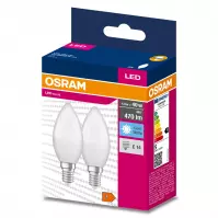 Žiarovka LED Osram E14 B35 4,9W 4000k 2ks