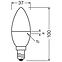 Žiarovka LED Osram E14 B35 4,9W 4000k 2ks,3