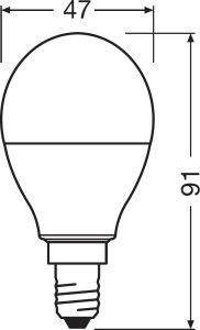 Žiarovka LED OSRAM E14 RGB P45 4,2W s diaľkovým ovládaním