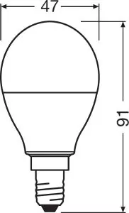Žiarovka LED OSRAM E14 RGB P45 4,2W s diaľkovým ovládaním,3