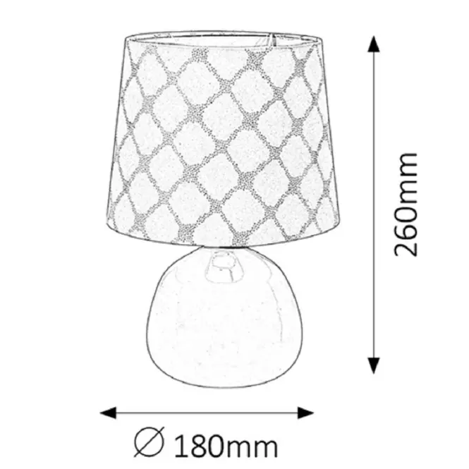 Stolná lampa ELLIE 4379 biela  LB1,3