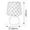 Stolná lampa ELLIE 4379 biela  LB1,3
