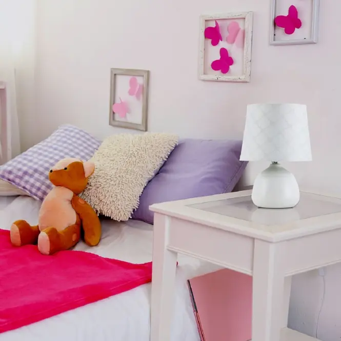 Stolná lampa ELLIE 4379 biela  LB1,5