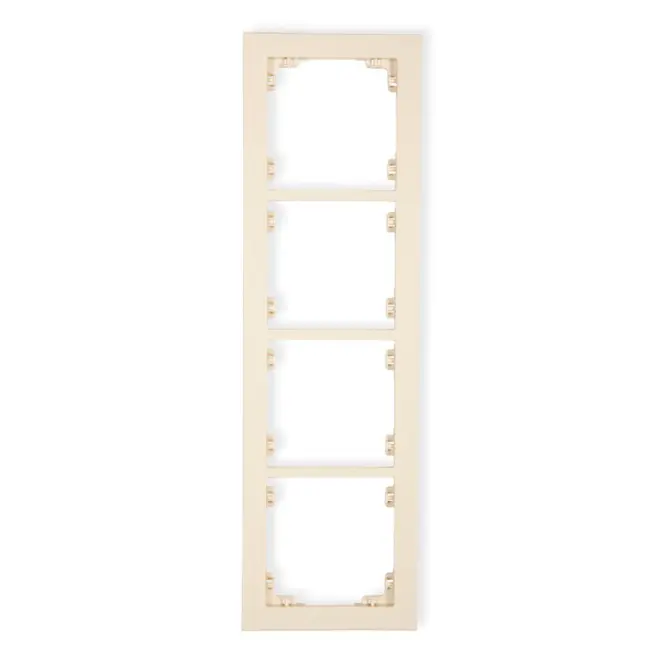 Rámček štvornásobný  beige D DR-4