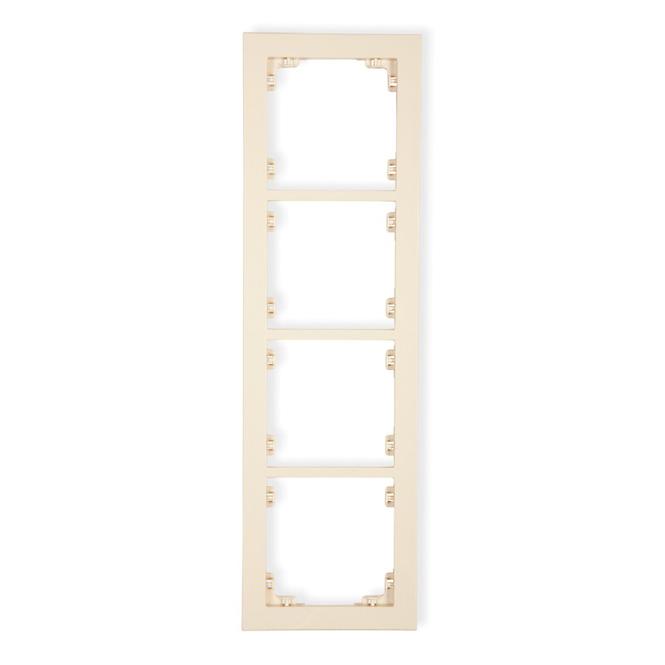 Rámček štvornásobný  beige D DR-4