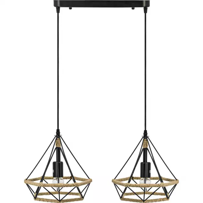 Luster Piramida 8803/2 Black+Sznur Lw2