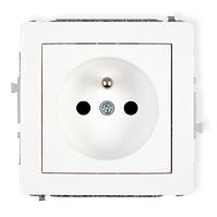 Single socket Z / U white D DGP-1Z