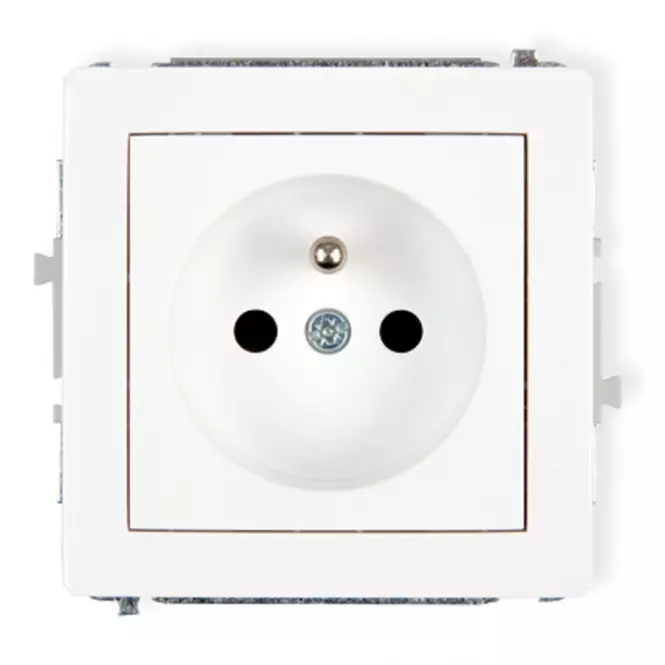 Single socket Z / U white D DGP-1Z