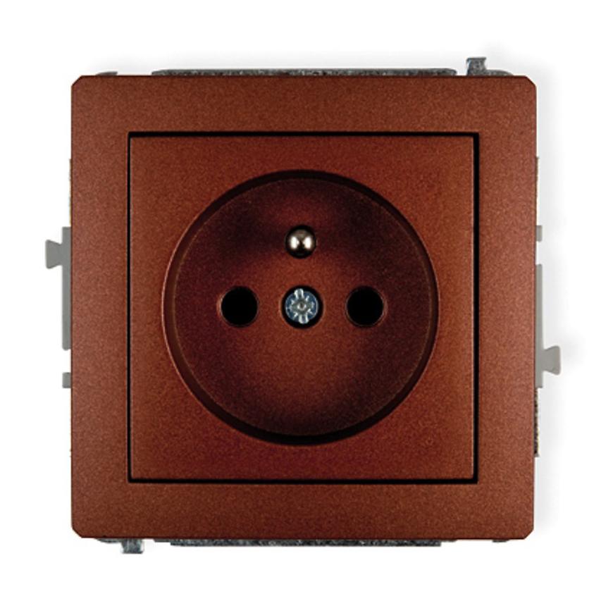 Single socket Z / U brown D DGP-1Z