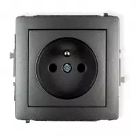 Single socket Z / U grafit D DGP-1Z