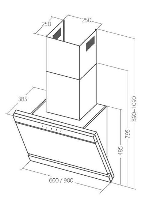 Digestor WK-9 Kastos 60 biela,4