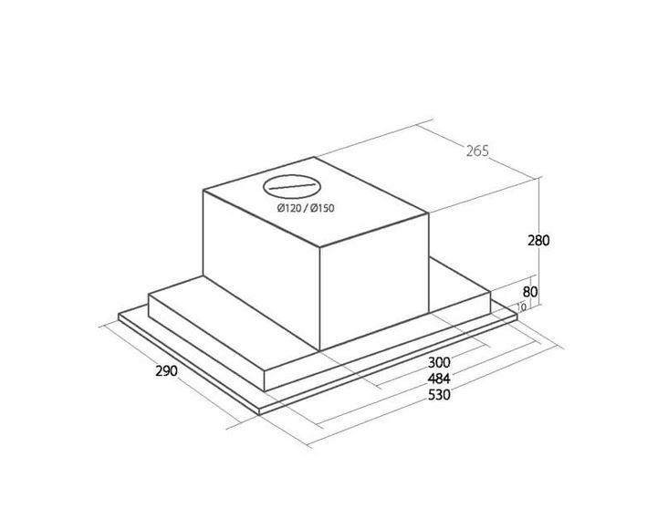 Digestor WK-10 Neva Glass 60 biela