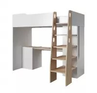 Poschodová posteľ BUBU sub jantárový/biely