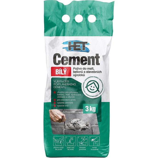 HET Cement biely 3 kg