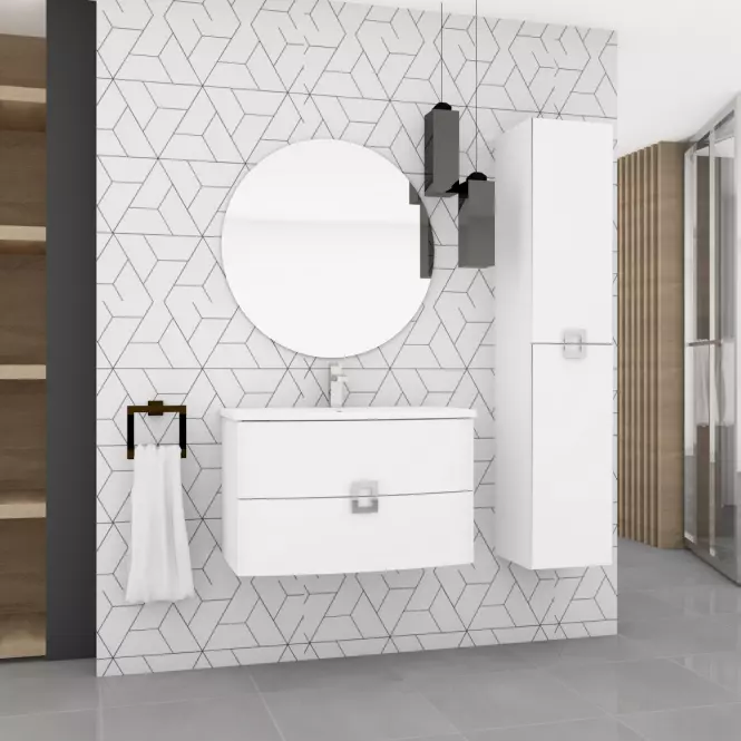 Skrinka DECO 80 0D2S biela,4