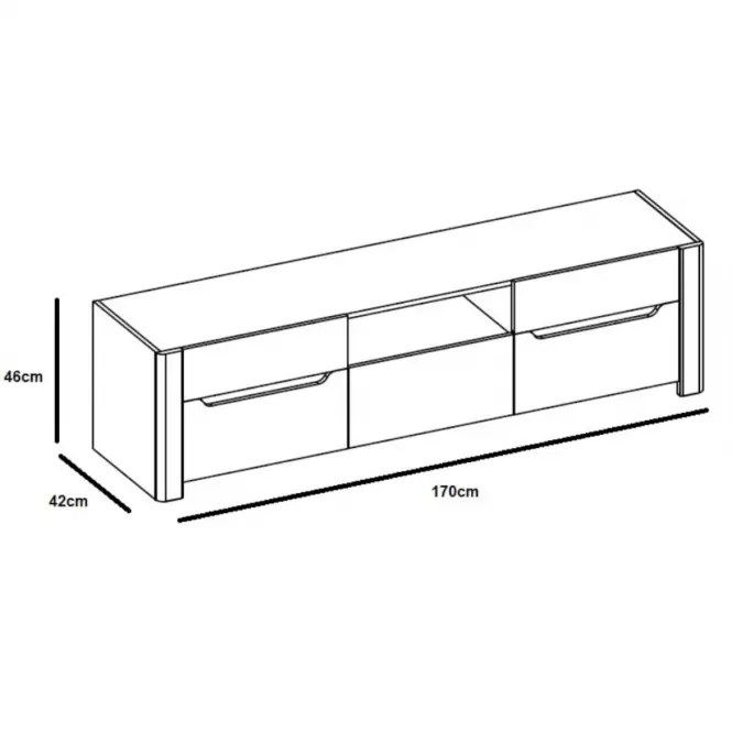 TV stolík 20 DESJO 2d1s dub san remo