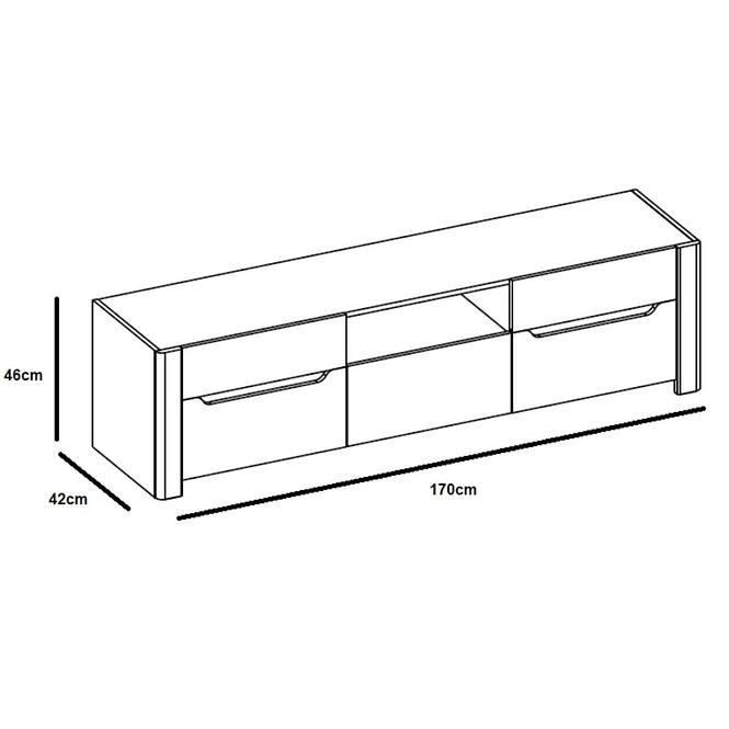 TV stolík 20 DESJO 2d1s dub san remo