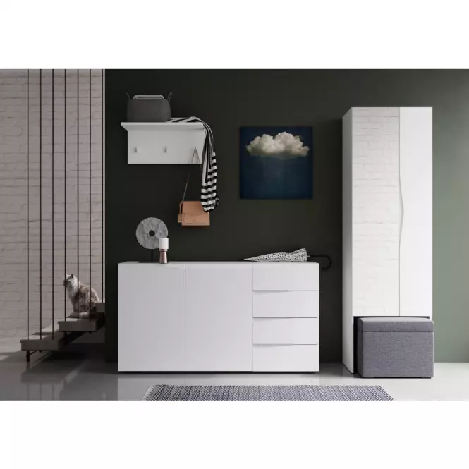 TV stolík 05  Lucca 3D2S biela