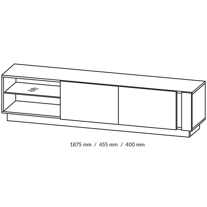 Skrinka RTV 187 Arco H dub grandson,2
