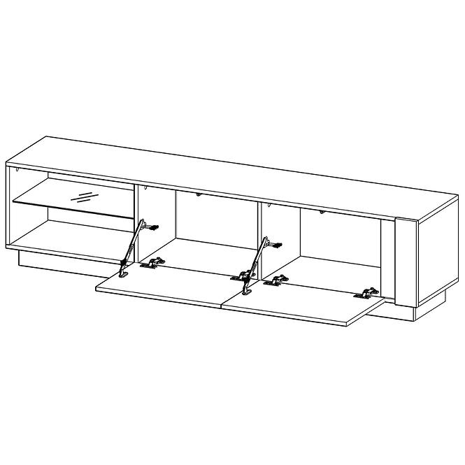 Skrinka RTV 187 Arco H dub grandson,3