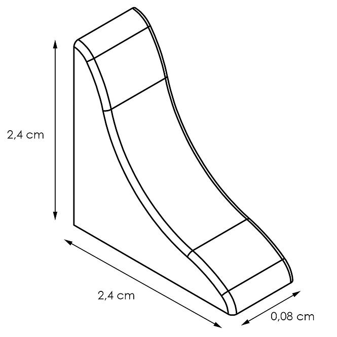 Ukoncenie – čierna LWS-056 P