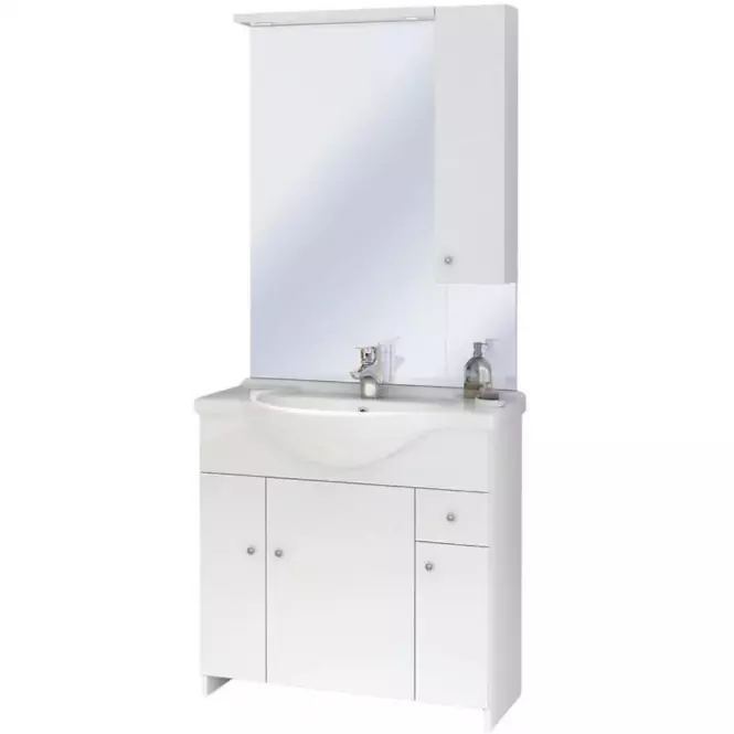 Kúpeľňový set skrinka s umývadlom + zrkadlo  Bratislava D85 