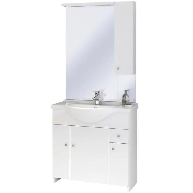 Kúpeľňový set skrinka s umývadlom + zrkadlo  Bratislava D85 