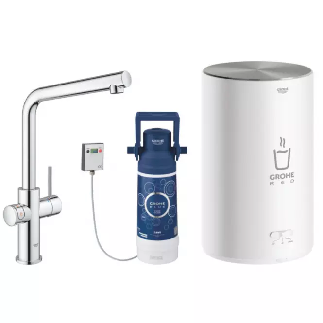 Batéria a bojler stojaci  GROHE RED DUO 30327001,2